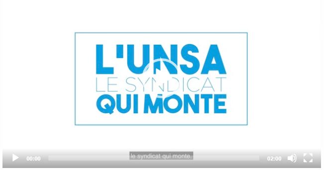 Vidéo de présentation : "L'UNSA, le syndicat qui monte"